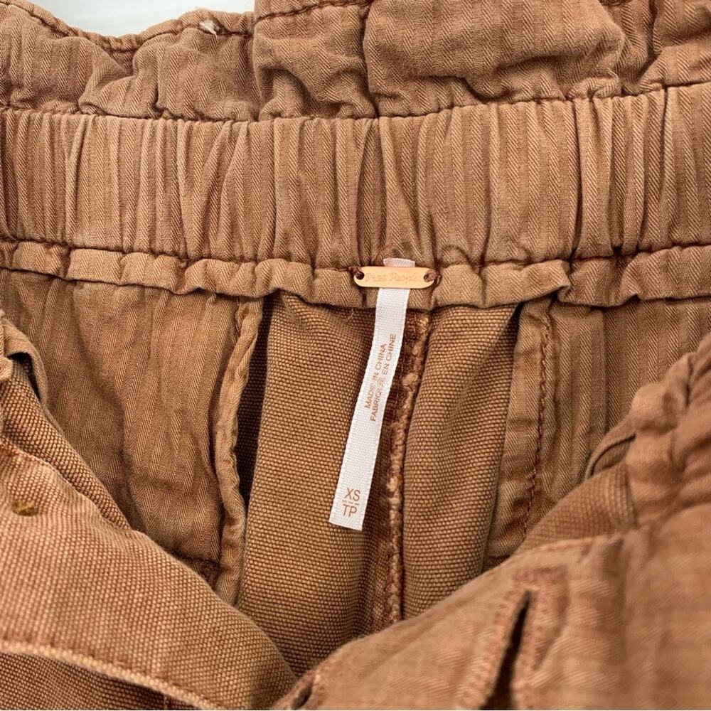FREE PEOPLE Margate Pleated Trouser Burnt Orange XS - Picture 6 of 11